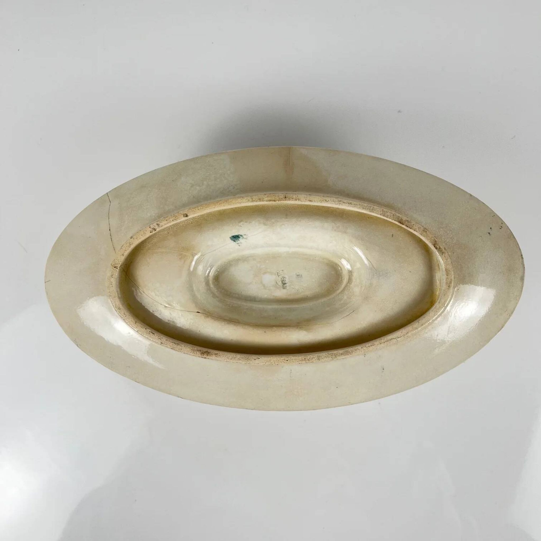 Sauceboat model "Carnation", KG Lunéville, ironstone, 19th century