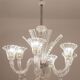 Extraordinary Art Decò Barovier e Toso Chandelier, Murano “Bubble” Glass, 1940s