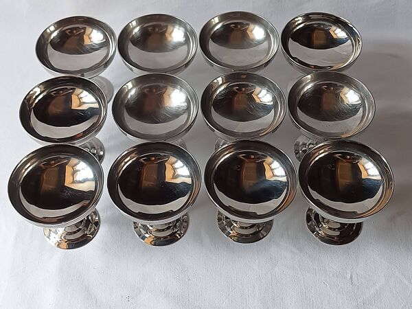 12 coupes par Letang & Remy France vintage inox 18/10 design vintage