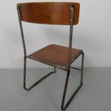 Chaise industrielle pour enfants des années 1950