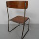 Chaise industrielle pour enfants des années 1950