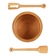 Richard Nissen solid teak salad bowl set, 1960s, Denmark