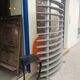 Bookcase made of solid beech wood with aluminum uprights, circa 1980