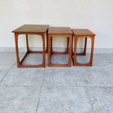 Teak nesting table