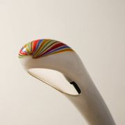 Cobra table lamp in Murano glass by Lino Tagliapietra for Effetre, Italy, 1980s