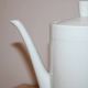 Vintage ribbed white porcelain coffee pot Berry P.L. – Made in France