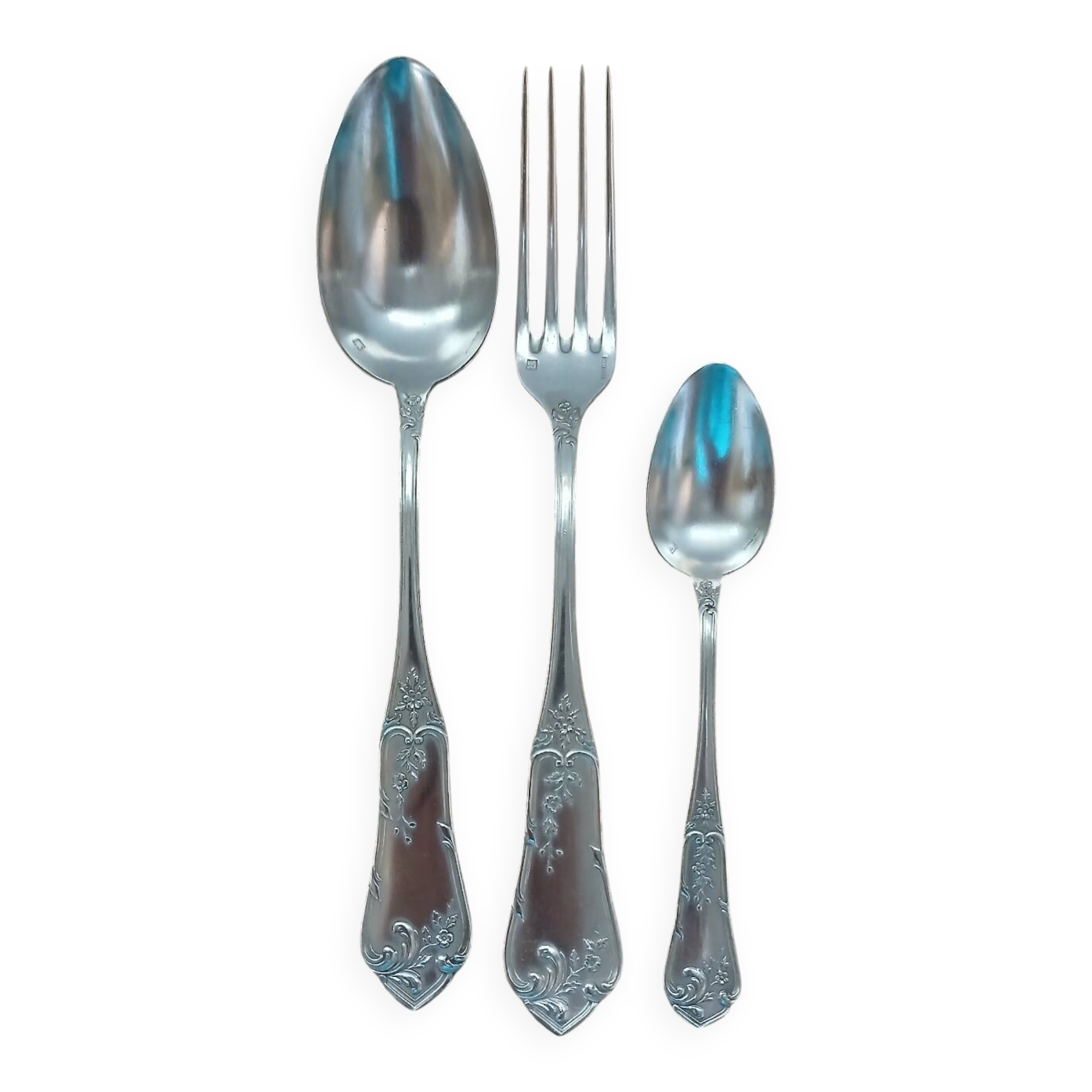 36 antique silver-plated cutlery sets "Boulenger"
