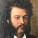 Portrait man oil on canvas 19th