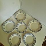Set of 6 Moulin des Loups Colonial Model Plates