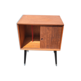 Vinyl storage cabinet double sliding door