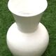 Vase blanc forme balustre terre cuite / céramique