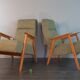 Pair of Interier Praha chairs, Czechoslovakian vintage 1960s