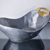 Brutalist centerpiece by Ardisur, Brass and aluminum, Spain, 1970