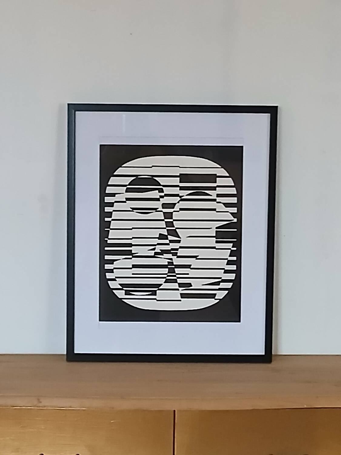 Victor vasarely sérigraphie d'après l'œuvre zeta 1955