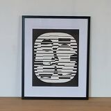 Victor vasarely sérigraphie d'après l'œuvre zeta 1955