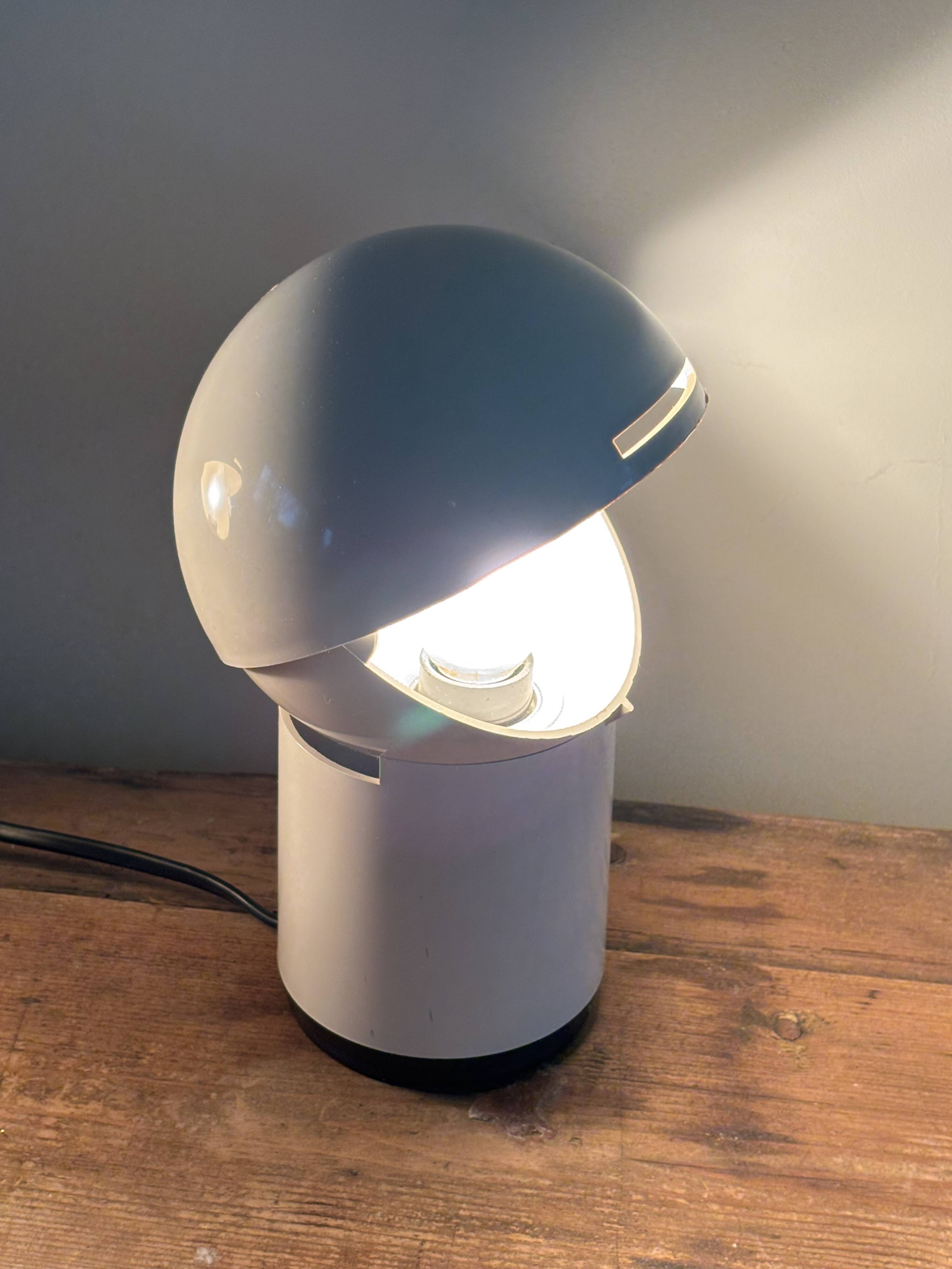 Set of two Vintage 'Pac-Man' Asteroidi Siberin Caronno table lamp Italy 70's design