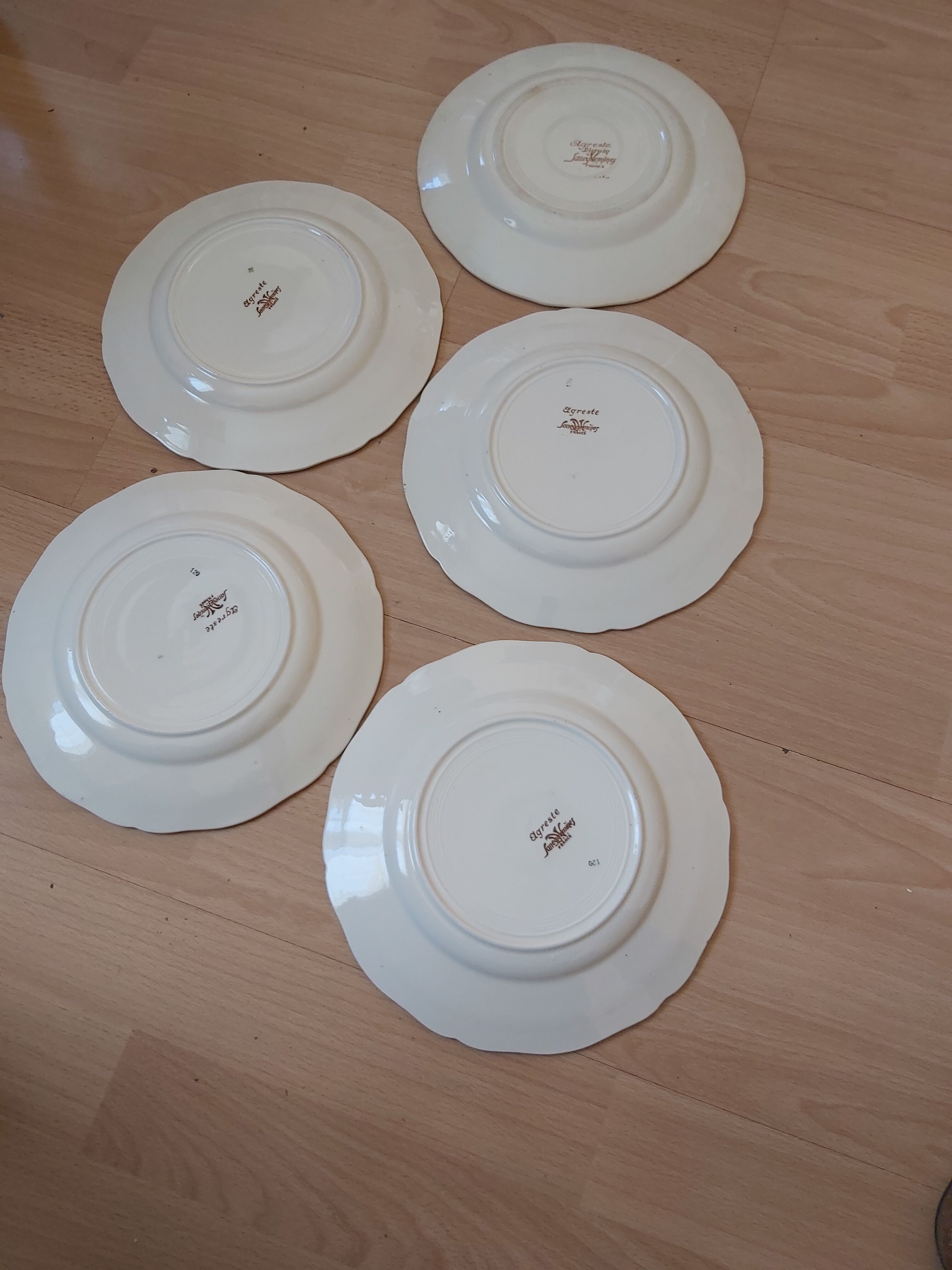 Assiettes alsaciennes creuses Agreste