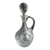 Carafe aiguière – Cristal soufflé et taillé