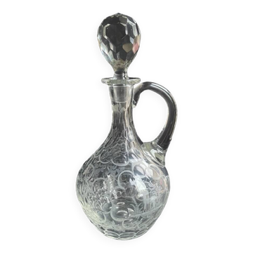 Carafe aiguière – Cristal soufflé et taillé
