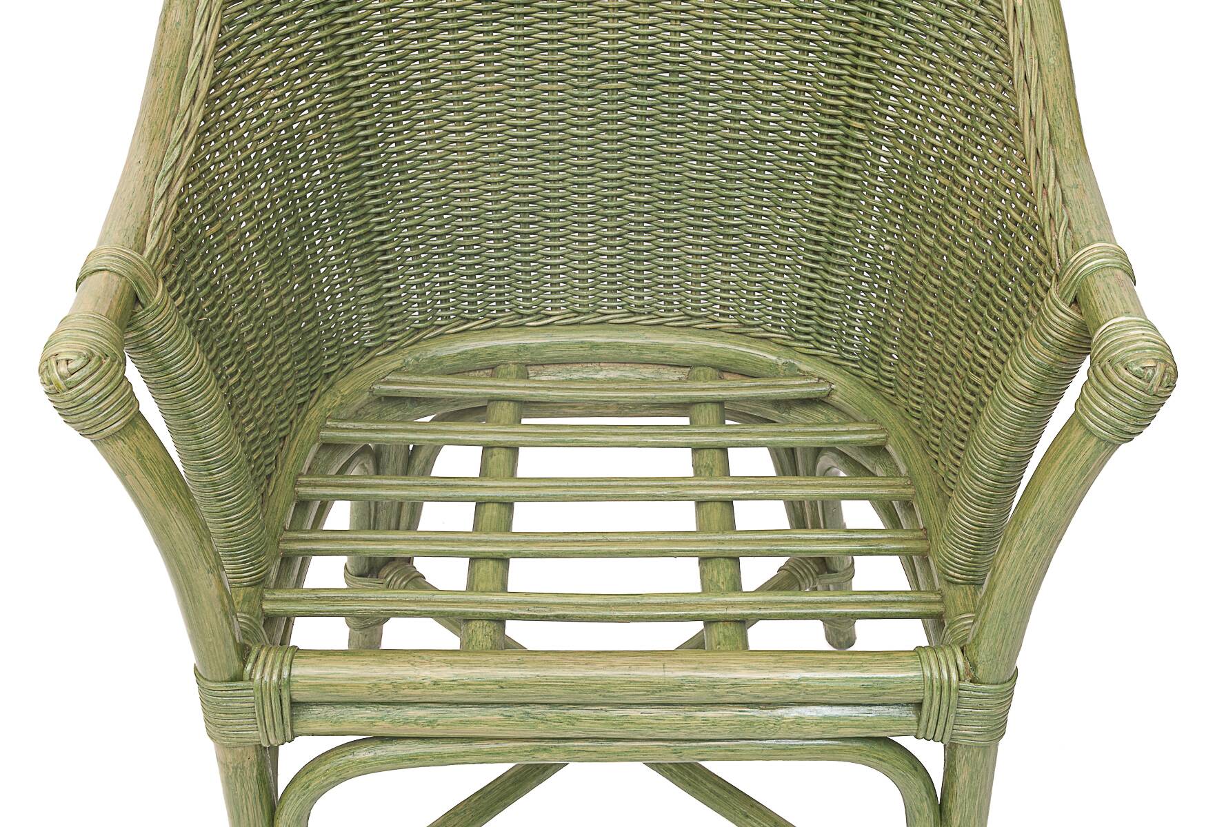 Rattan lounge by Maugrion, 1980