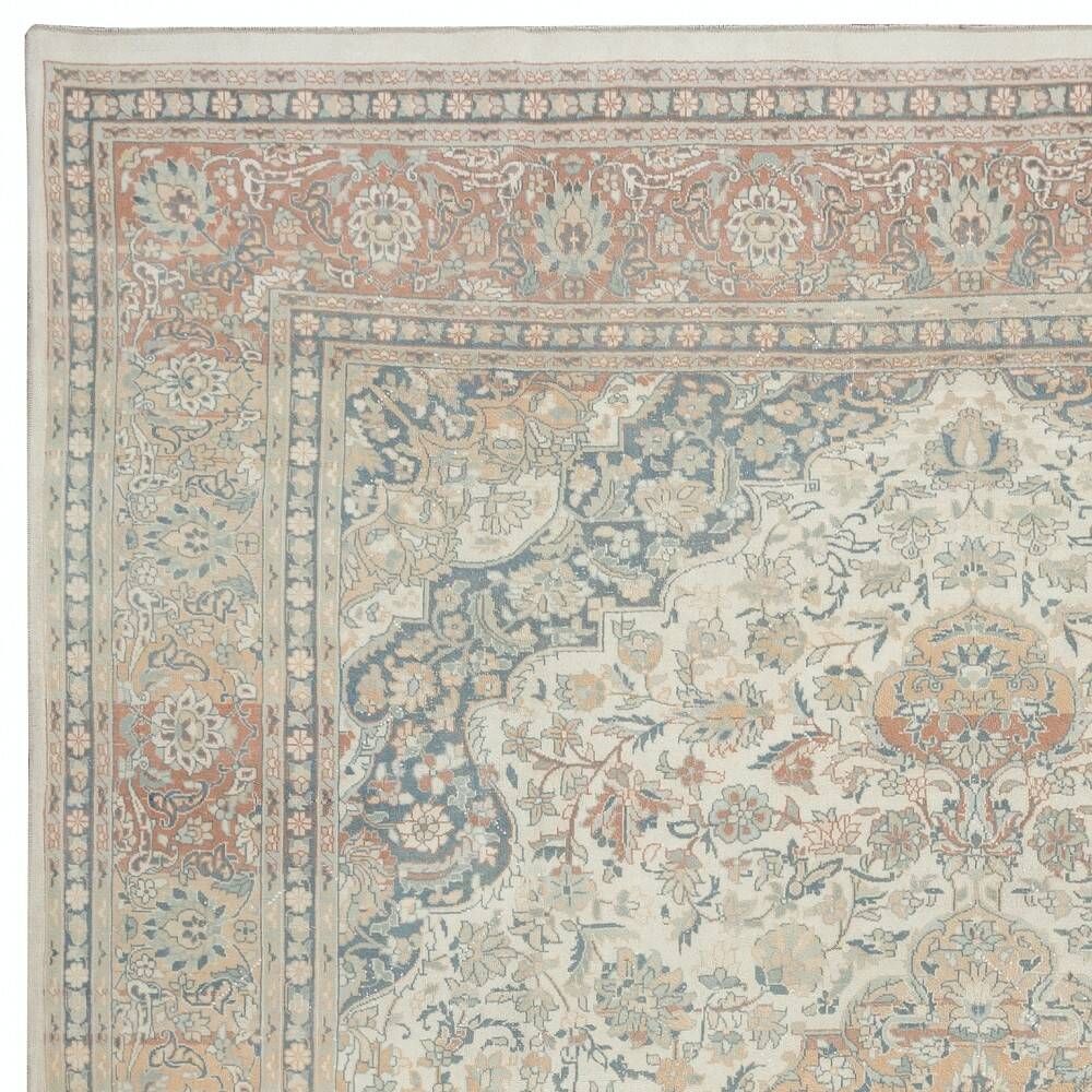 One of a kind Vintage Turkish Area Rug. Handmade Large Carpet for Rustic, Country & Farmhouse Decor