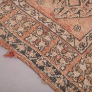 Peach Vintage Moroccan Rug 164 x 266 cm, Berber Wool Rug, Handmade Boho Rug