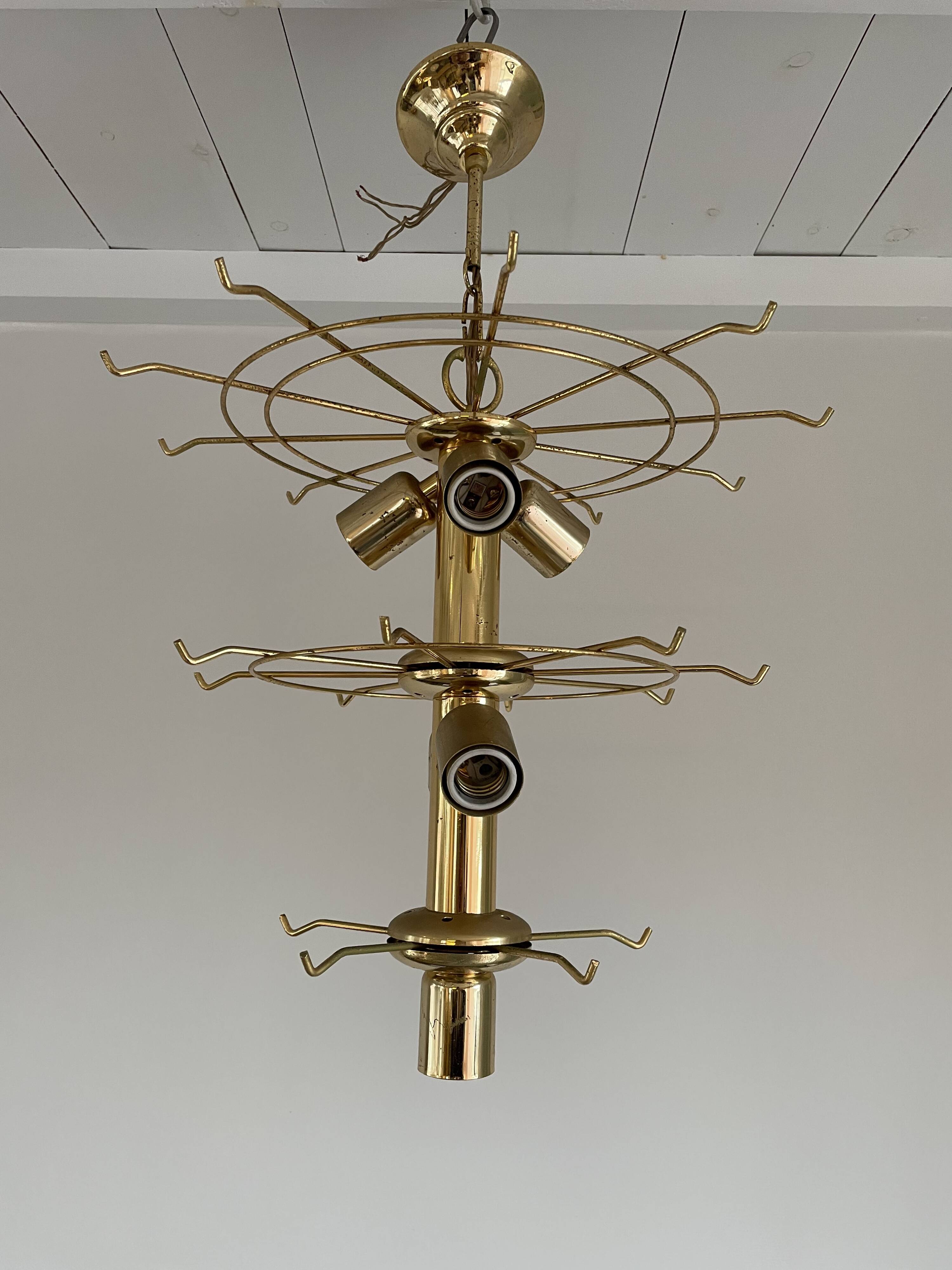 Murano leaf chandelier, 1970s