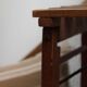 Folding wooden stool