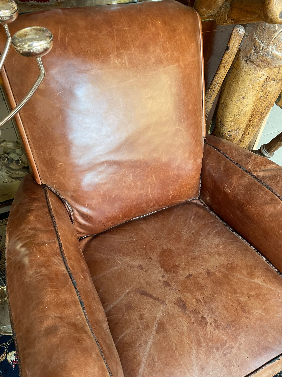 Paire de fauteuils club
