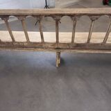Patinated church pew