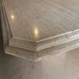 Travertine dining table