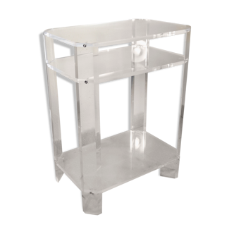 Console trois plateaux en plexiglas