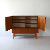 Scandinavian teak highboard