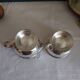 Vintage silver-plated sugar bowl and cream jug by Viners of Sheffield.