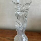 Glass vase hand cornucopia