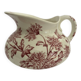 Pitcher, old chrysanthemum jug, Longwy