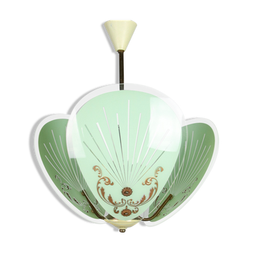 Suspension en verre de murano vintage, années 1950