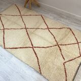 Handmade moroccan berber carpet 260 x 132 cm