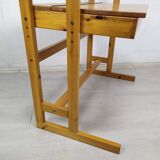 Vintage pine shelf desk
