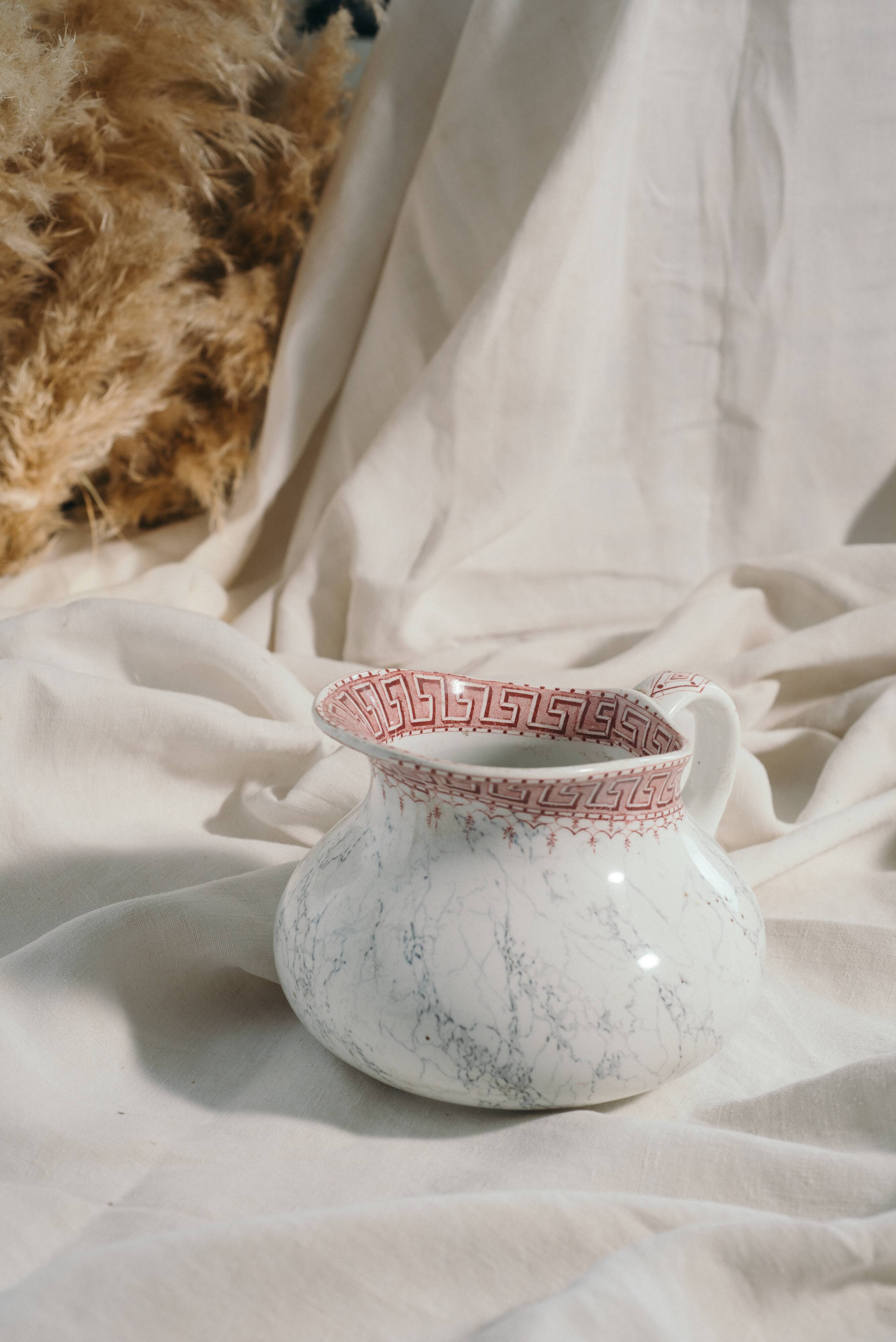 KG Lunéville ironstone toilet jug, Athens model