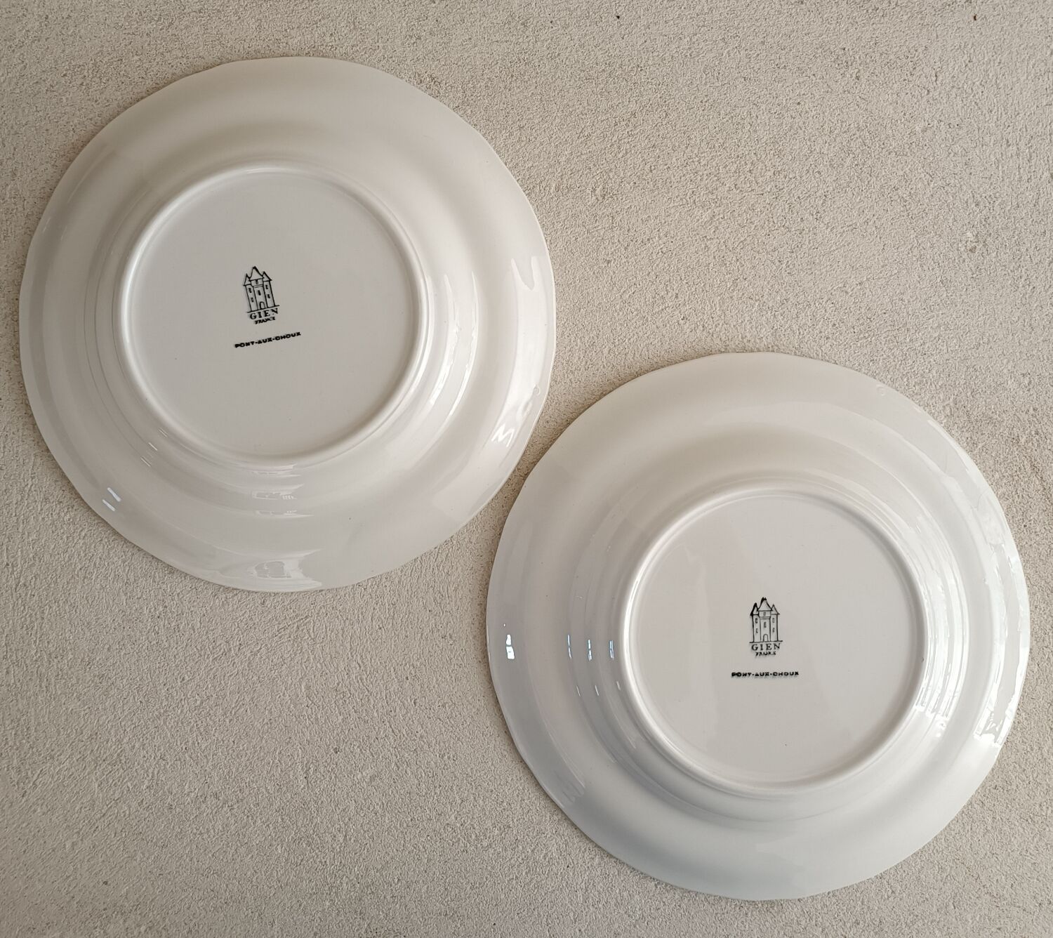 3 plates Gien Pont aux choux