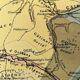Old geological map of the Paris Basin 55x37.5cm