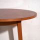 Vintage round side table in teak – Central Europe, circa 1960