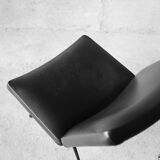 Armchair design vintage 60s black