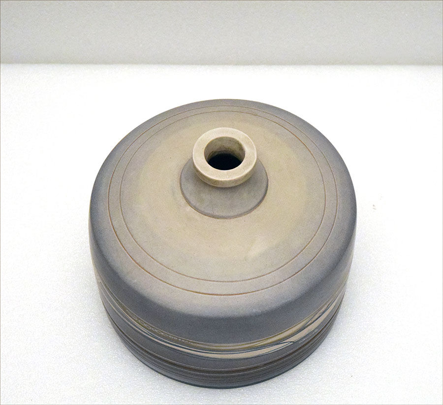 Terracotta vase with futurist decoration, 1960s