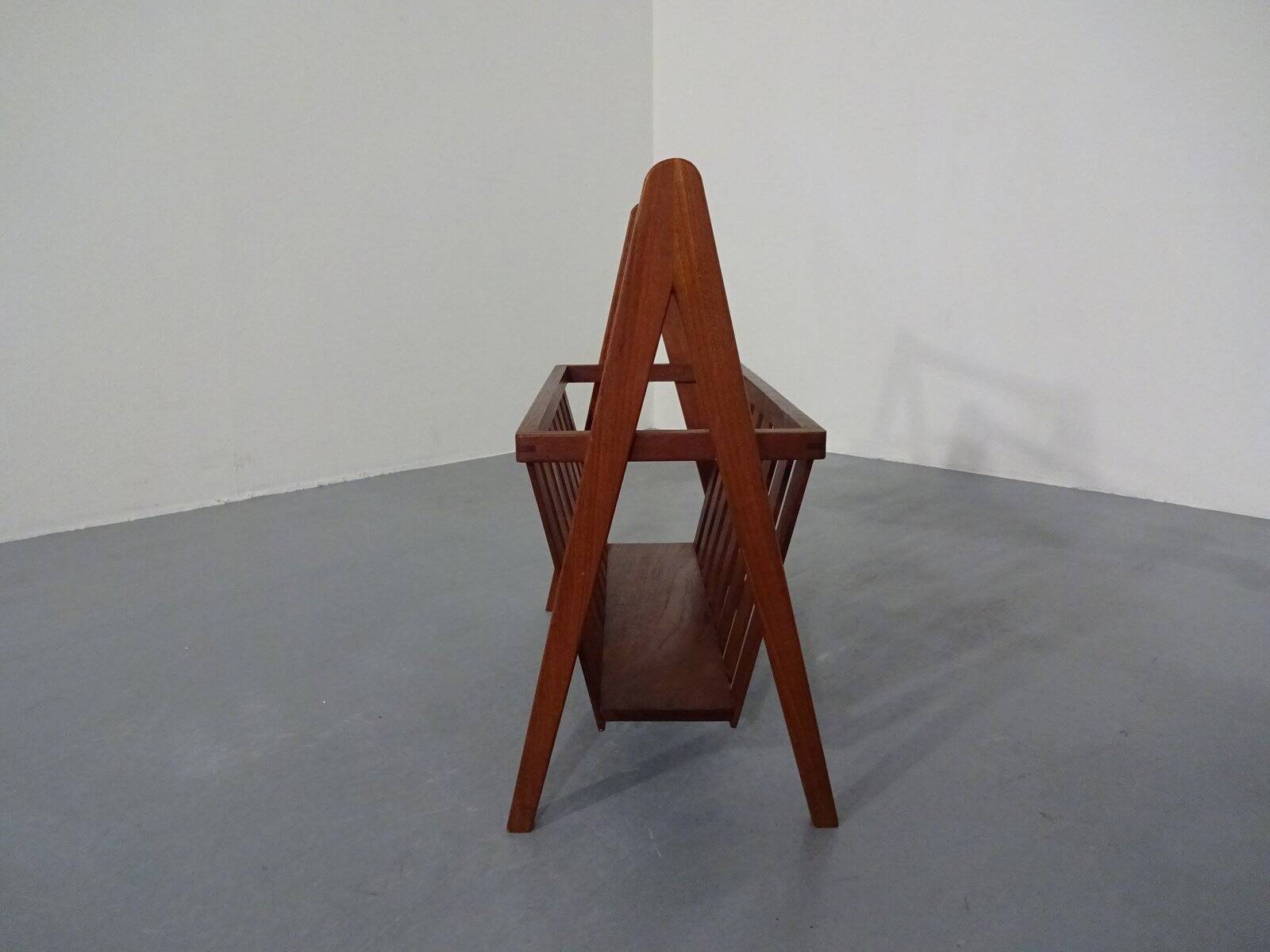 Danish Teak Magazine Rack, 1960s