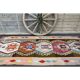 Vintage Turkish Oushak handmade wool cotton beige runner rug 116x282
