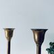 Pair of brass candle holders