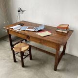 Table de ferme en chêne XVIIIème