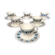 6 cups and saucers, late 60s